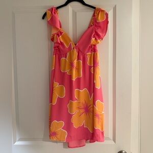 Altar'd State Coral and Tangerine Dress